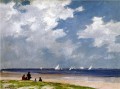 Veleros en la playa impresionista de Far Rockaway Edward Henry Potthast